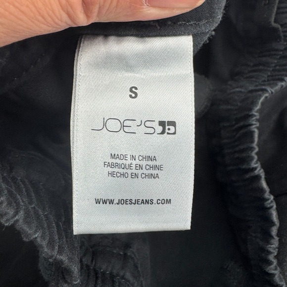 Joe's Jeans Sienna Coated Joggers Womens Small Black High Rise Stretch Tapered - Picture 4 of 9